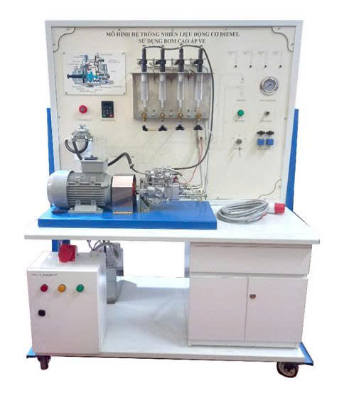 Mô hình hệ thống nhiên liệu động cơ diesel sử dụng bơm cao áp VE