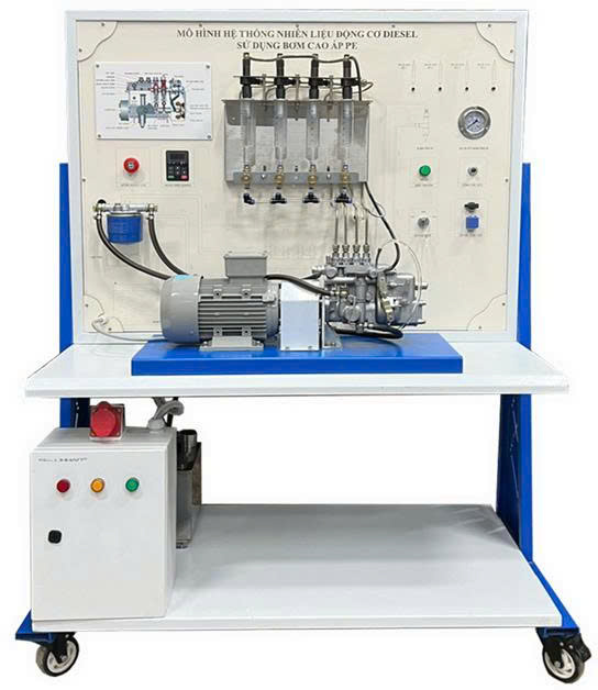 Mô hình hệ thống nhiên liệu động cơ diesel sử dụng bơm cao áp PE